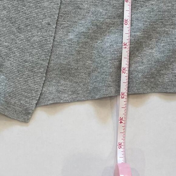 august silk Gray Cotton Blend Long Sleeveless Open Cardigan/Duster Sweater S - Picture 10 of 10